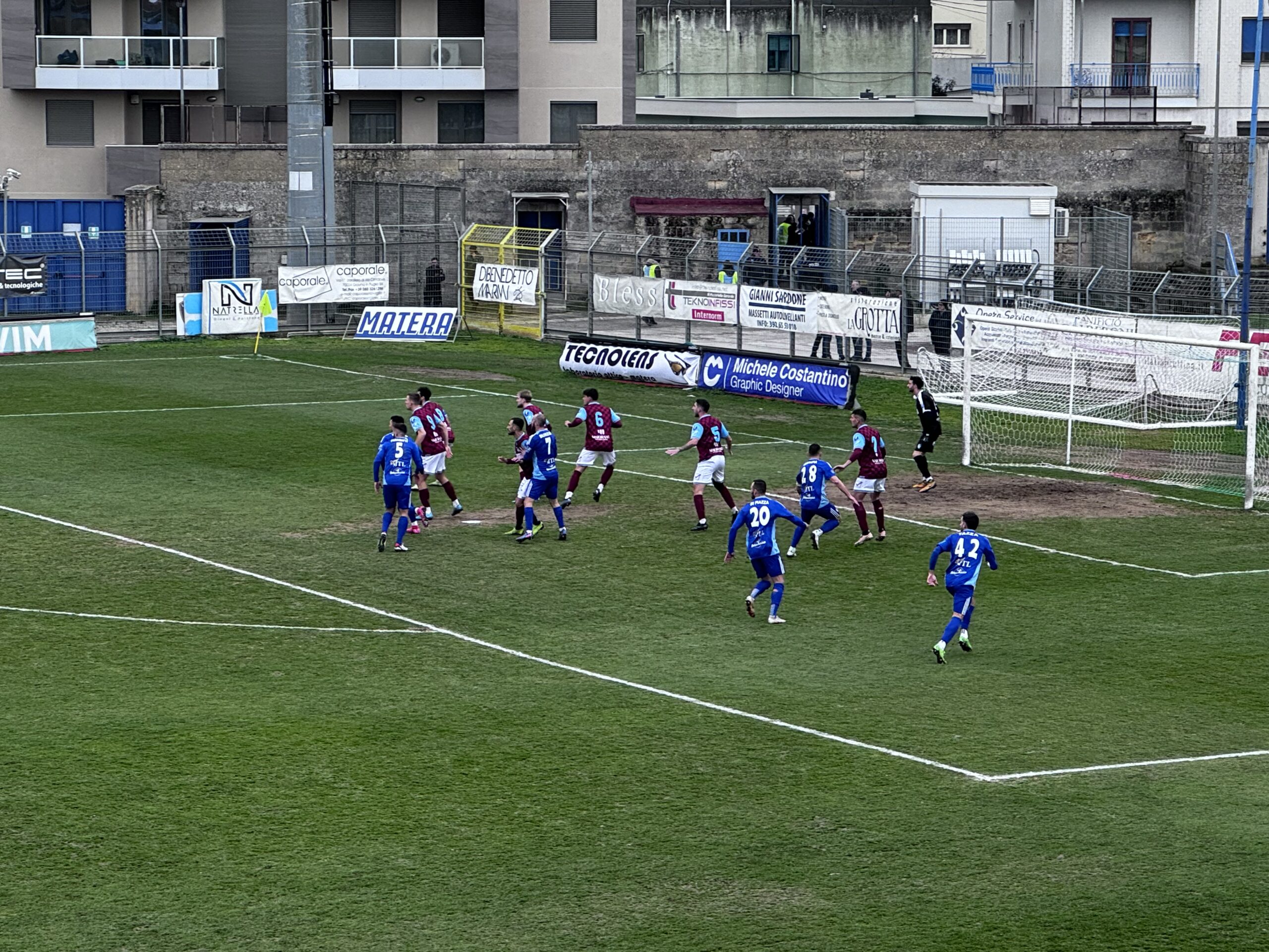 Fc Matera – Manfredonia Calcio termina con il risultato di 3-0.