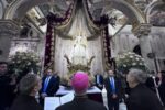 Cerimonia per l'abito Giubilare creato da Michele Miglionico a devozione di Maria Santissima della Bruna nella Cattedrale di Matera: report, video, foto