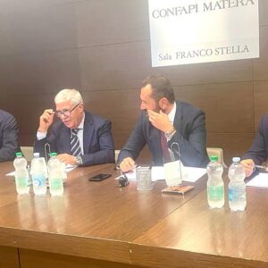 Sezione Edili Aniem Confapi Matera incontra assessore regionale Pepe, Mario Bitonto confermato presidente: report e foto