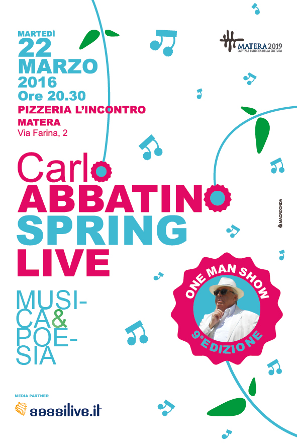 carlo abbatino spring live 2016 locandina