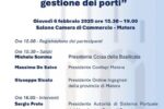 "Evoluzione e modelli di gestione dei porti", convegno a Matera di Ordine degli Ingegneri della Provincia di Matera e Confapi Matera