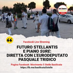 Futuro Stellantis e piano Sure: diretta streaming con eurodeputato Tridico (M5s)