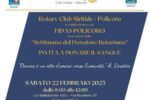 Settimana del donatore rotariano, giornata di donazione del sangue organizzata da Rotary club Siritide-Policoro con Fidas Policoro