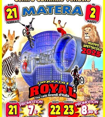 Imperial Royal Circus a Matera: 100 esemplari artisti internazionali e il celebre Clown Ridolini