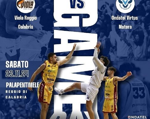 Basket, serie B Interregionale, 11^ giornata: Virtus Matera sfida capolista Viola Reggio Calabria al PalaPentimele di Reggio Calabria a porte chiuse